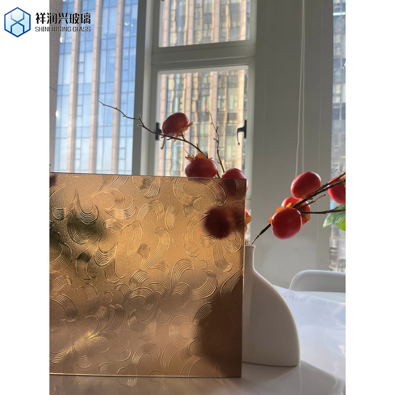 3-6mm Bronzo Figure di fiore di maggio Punti di pioggia Modello stile vetro con 8 Mohs durezza