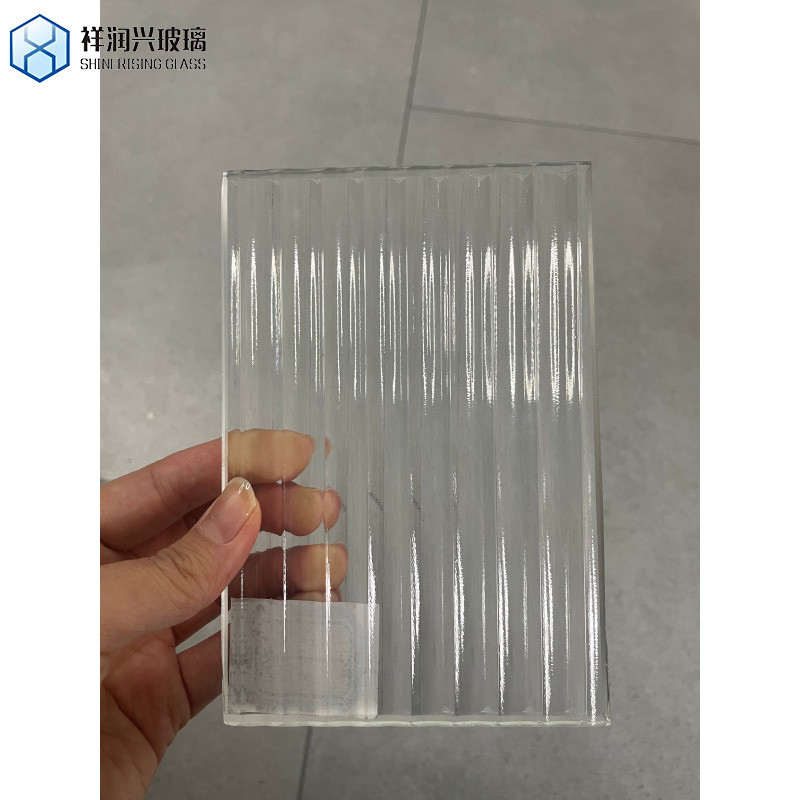 Colore solido Ultra chiaro Basso Ferro Moru Fluted Textured Reed Pattern Glass 8mm 10mm 12mm