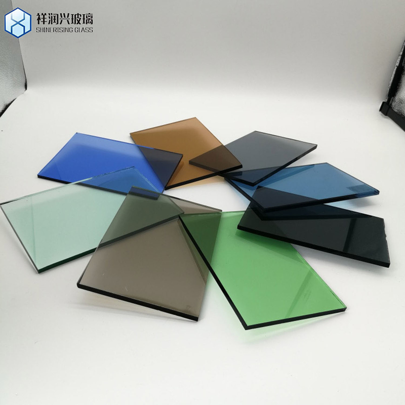 Vetro temperato di sicurezza colorato grigio colorato 4mm 5mm 6mm 8mm 10mm per mobili