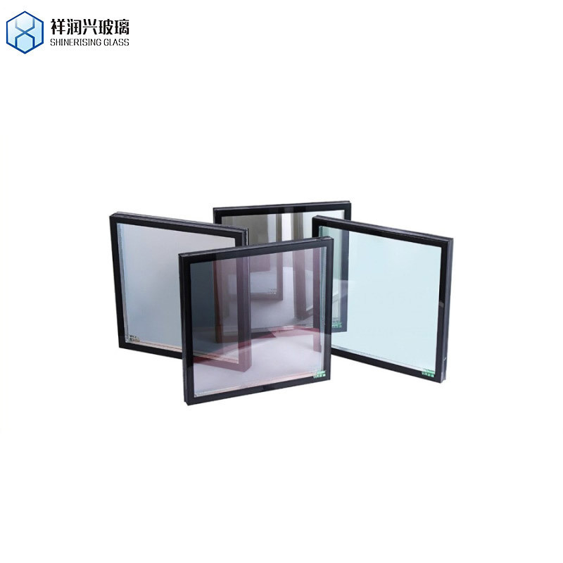 Qingdao Double Glazing Low E Coating Argon Gas Insulating Safety Glass per la costruzione di pareti a tenda
