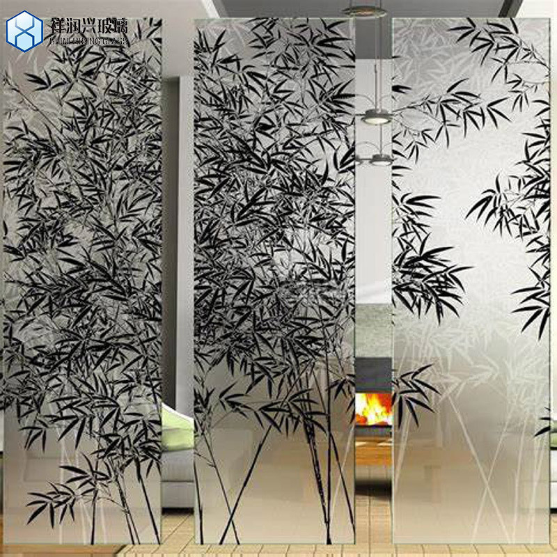 Vetro con colore extra chiaro, decorativo, con modello di colata, vetro temperato, con tessitura, vetro a foglia