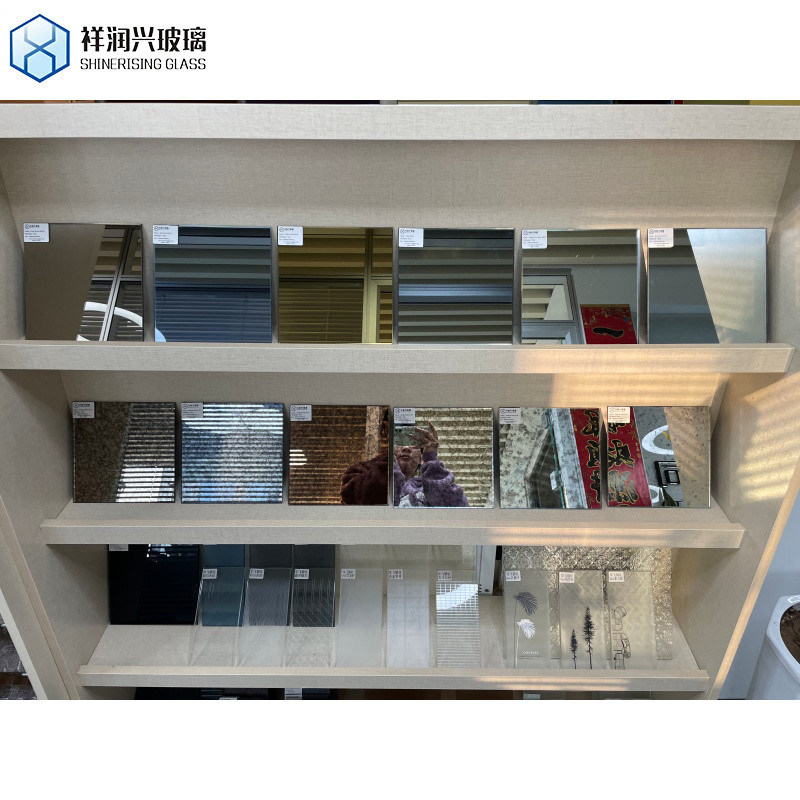 Specchio a muro senza cornice rettangolare in viola rosa bronzo oro colore ideale per la decorazione domestica