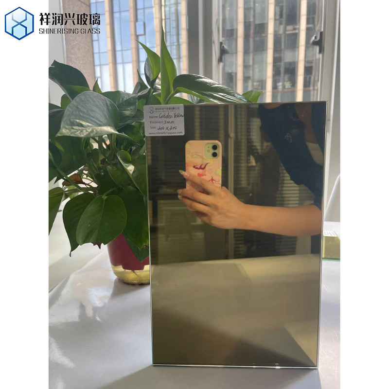 Specchio decorativo colorato di vetro rettangolo 1mm-3mm specchio argento trasparente vetro galleggiante vendita